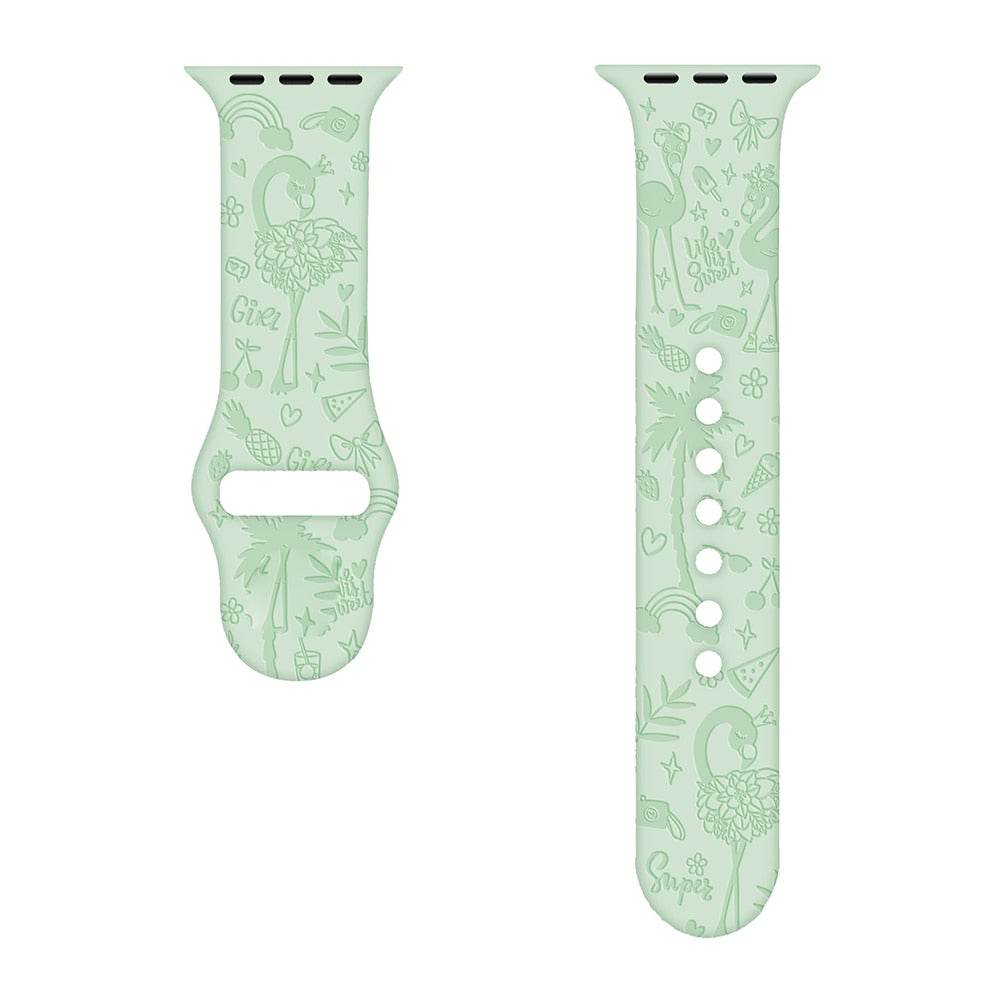 Engraved Silicone Loop for Apple Watch - Vox Megastore