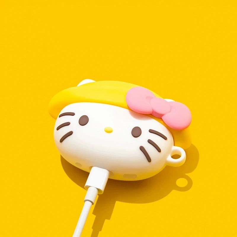 Kitty Yellow Hat AirPods Case - Vox Megastore