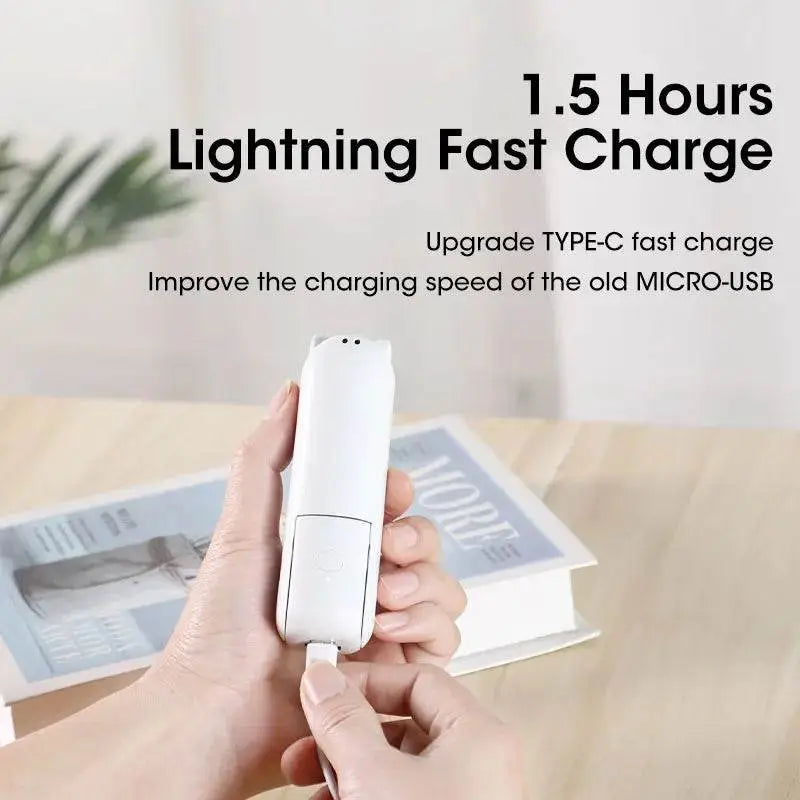 Portable Mini Handheld Fan: Rechargeable Pocket Fan with Built-In Power Bank - Vox Megastore