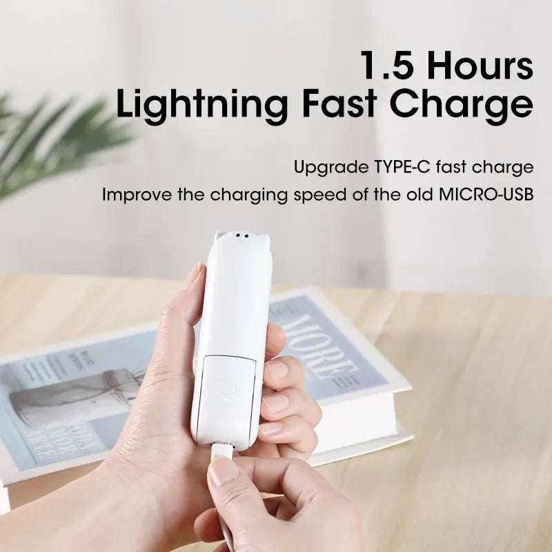Portable Mini Handheld Fan: Rechargeable Pocket Fan with Built-In Power Bank
