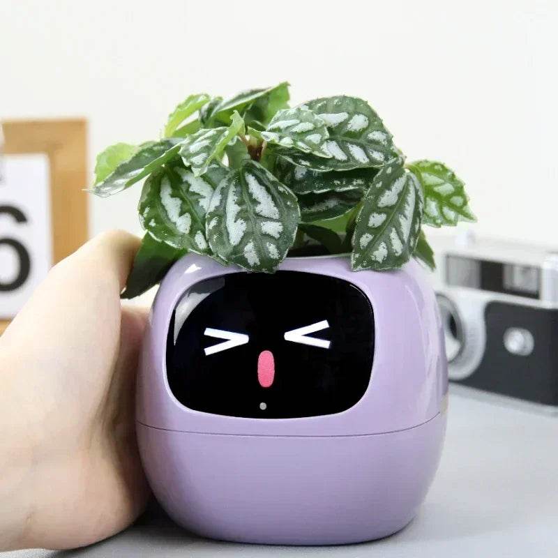 ai plant pot AI Powered Indoor Planter with Automatic Watering Green