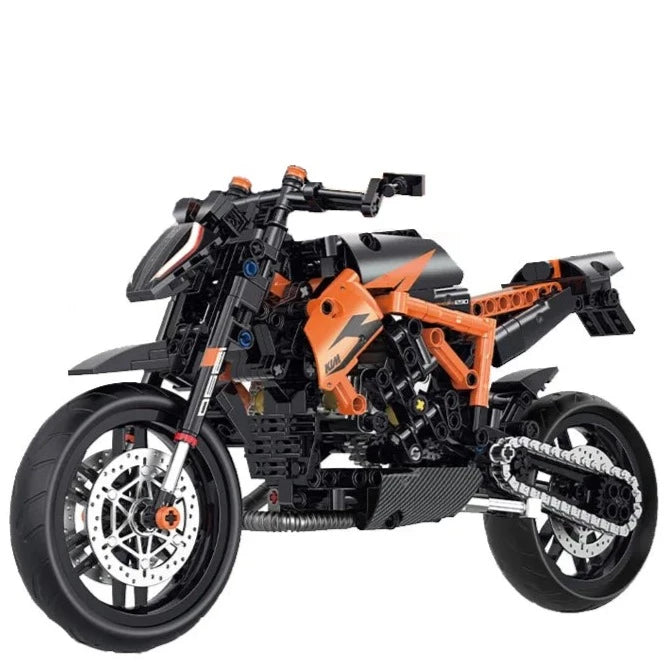 Brick KTM 1290 Super Duke R 1 8 Motorbike Model Building Compatible with Lego Bike Blocks Toy Sets Racing 579 Pieces