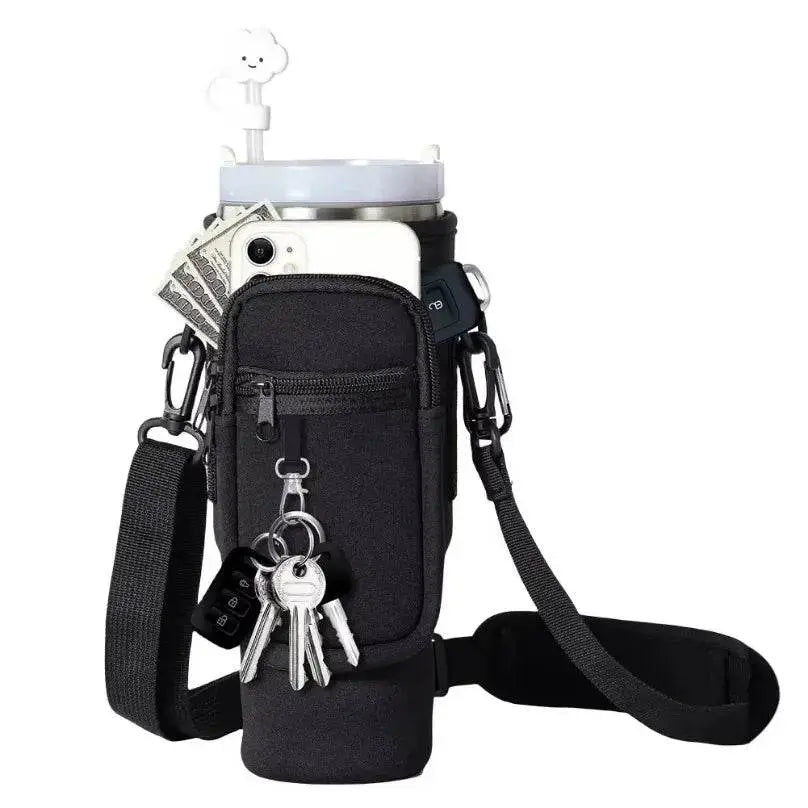 Water Bottle Holder Sleeve for 40oz Stanley Quencher with Shoulder Strap - Vox Megastore