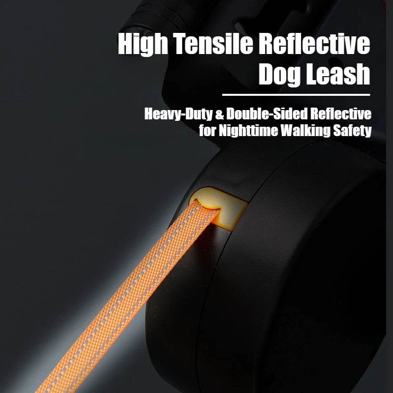 2-in-1 Retractable Anti-Tangle Dog Harness for Two – Reflective Leash with Flashlight - Vox Megastore  