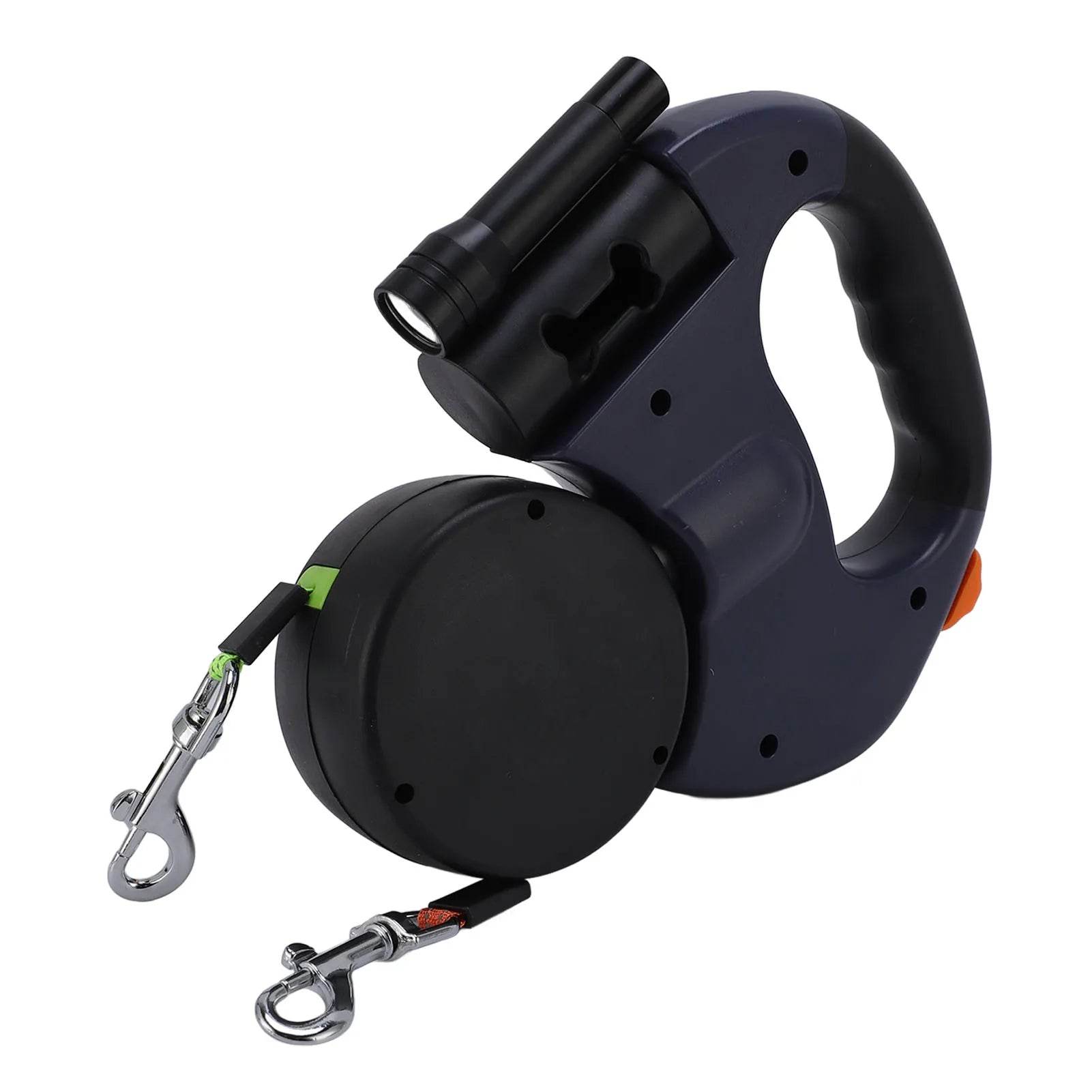 2-in-1 Retractable Anti-Tangle Dog Harness for Two – Reflective Leash with Flashlight - Vox Megastore  