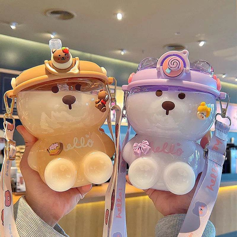 Bear Water Bottle With Straw Vox Megastore