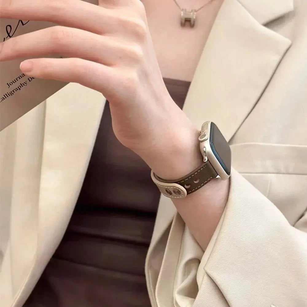 Brown Leather Strap for Apple Watch Vox Megastore