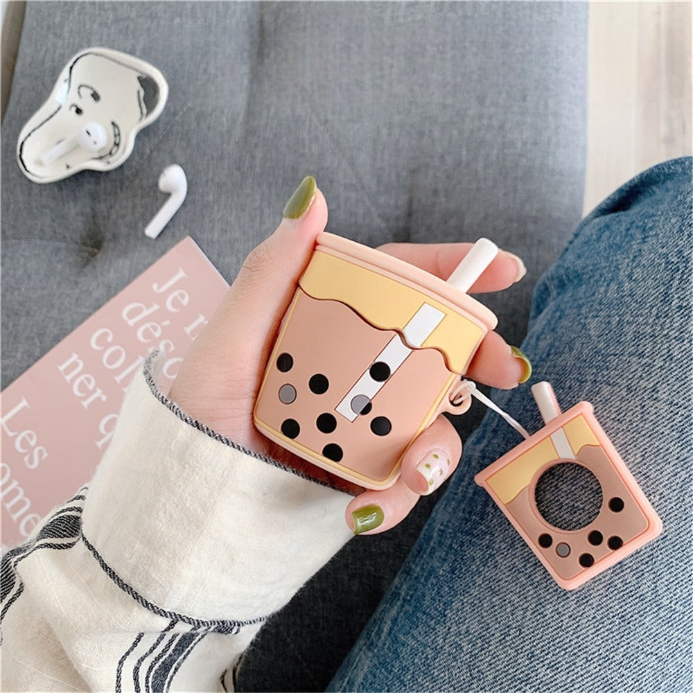 Bubble Tea AirPods Case with AirTag Holder - Vox Megastore