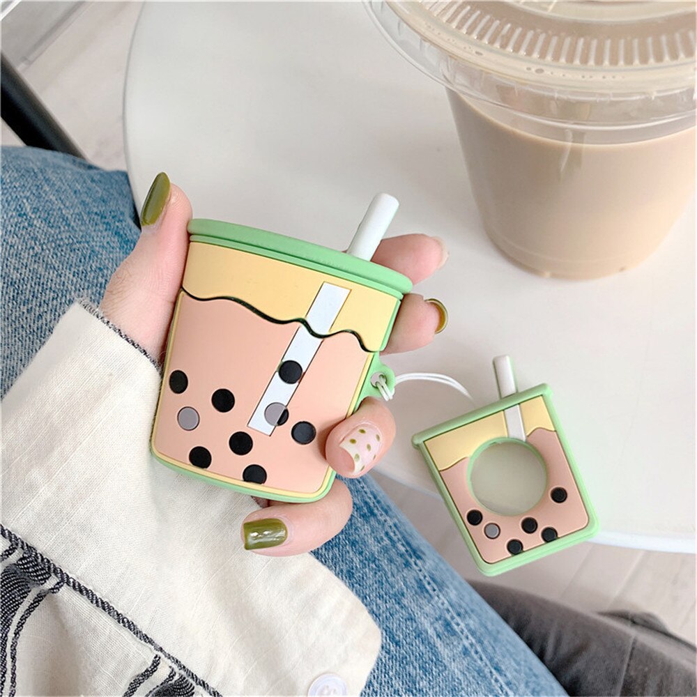 Bubble Tea AirPods Case with AirTag Holder - Vox Megastore