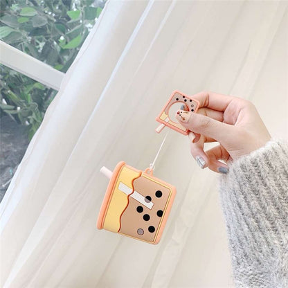 Bubble Tea AirPods Case with AirTag Holder - Vox Megastore