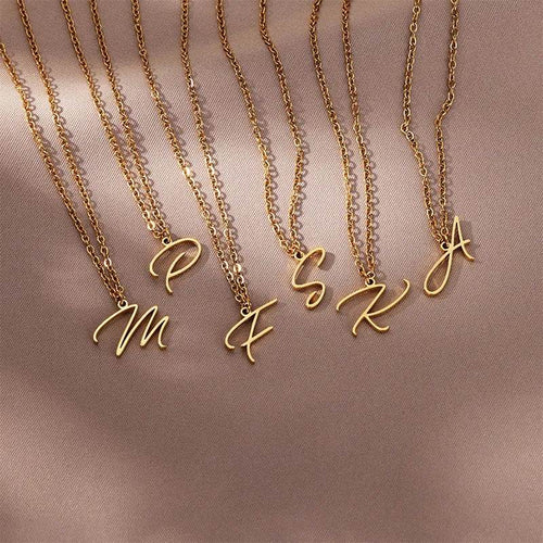 Capital Initial Letter Necklace Vox Megastore