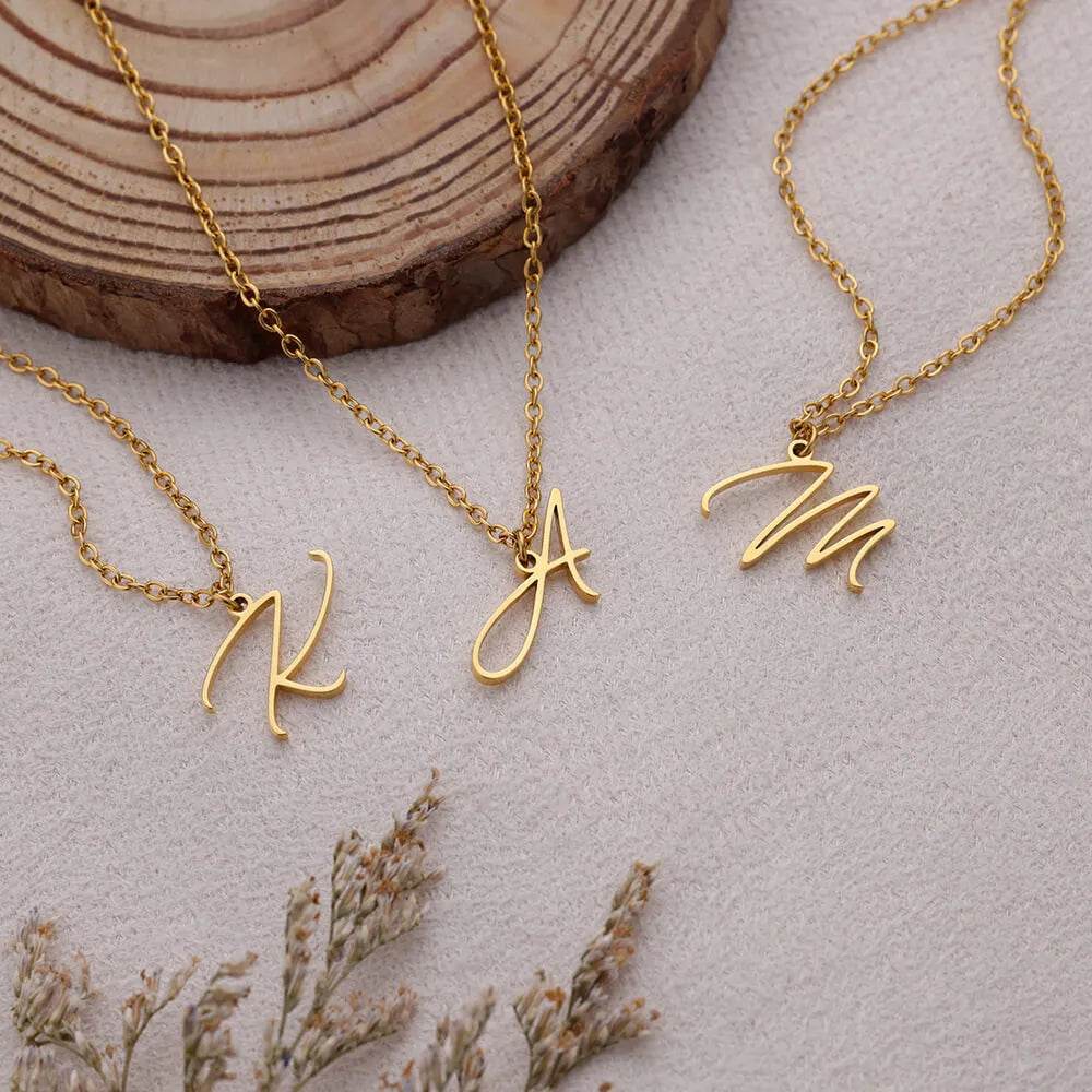 Capital Initial Letter Necklace Vox Megastore