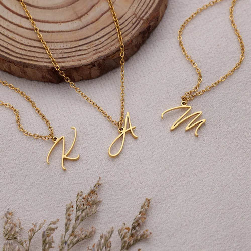 Capital Initial Letter Necklace Vox Megastore