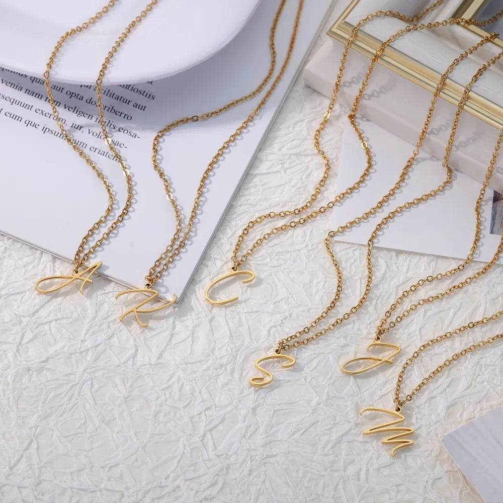Capital Initial Letter Necklace Vox Megastore