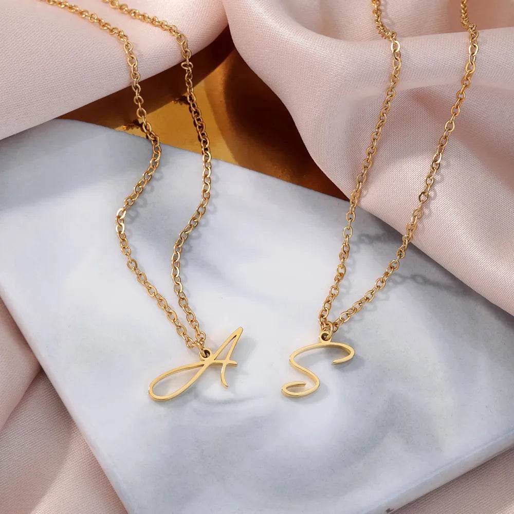 Capital Initial Letter Necklace Vox Megastore