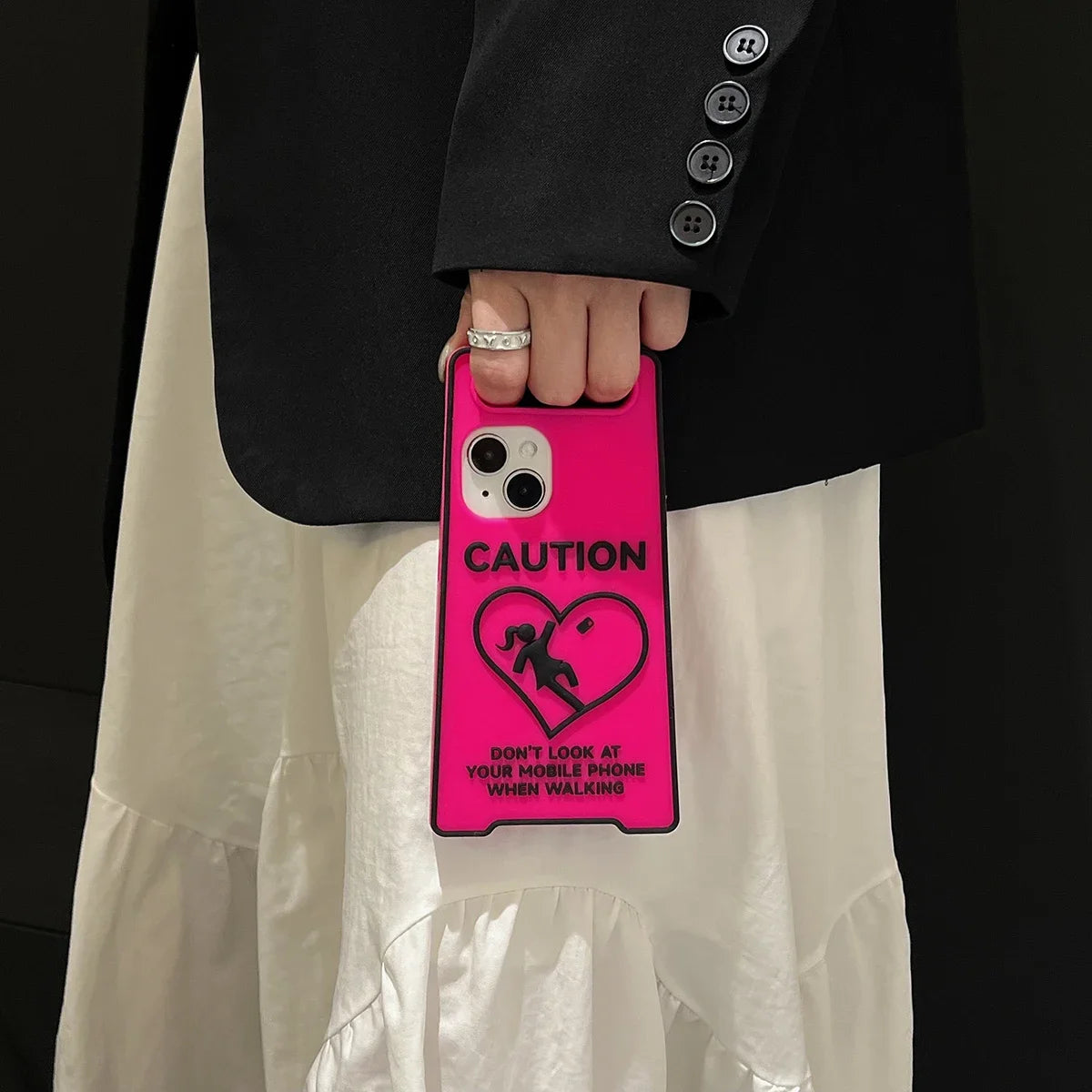 Caution Silicone iPhone Case - Vox Megastore  