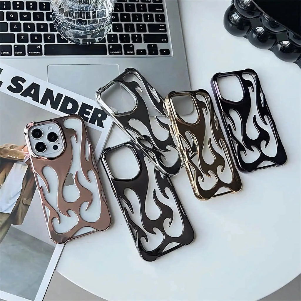 Chrome Flame iPhone Case - Vox Megastore