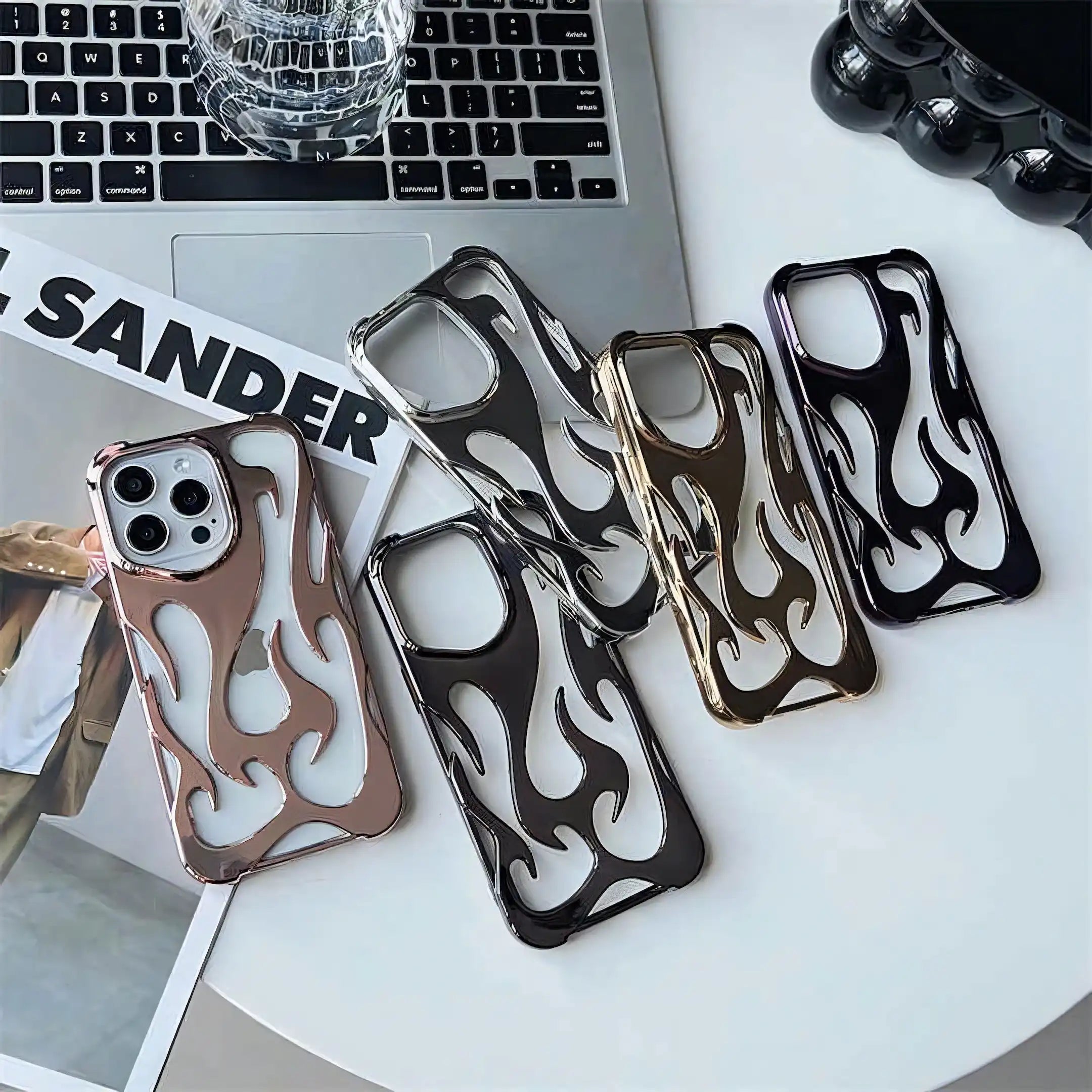 Chrome Flame iPhone Case - Vox Megastore