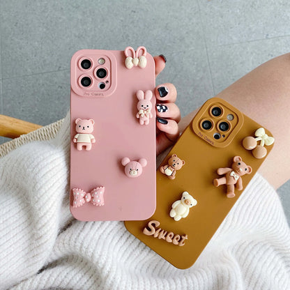 Cute 3D Bear Silicon iPhone Case - Vox Megastore  