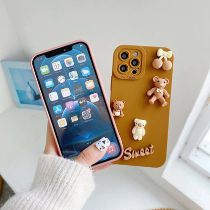 Cute 3D Bear Silicon iPhone Case - Vox Megastore  