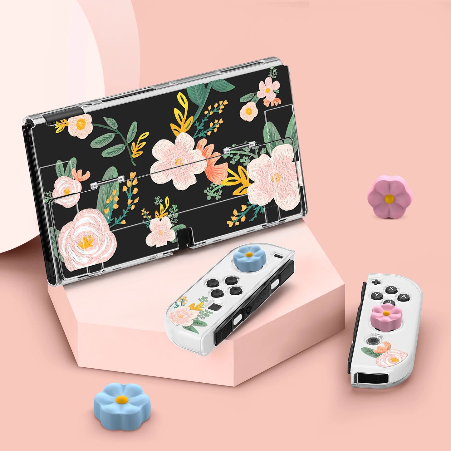 Floral Switch Case with Joystick Caps Vox Megastore