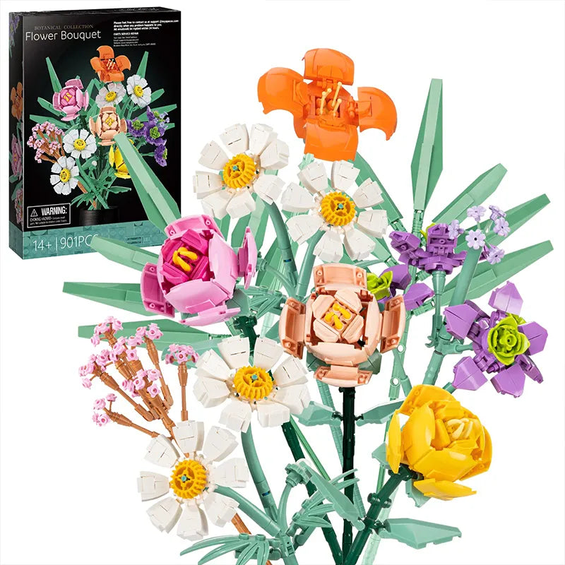 Flower Bouquet Building Block Set Vox Megastore