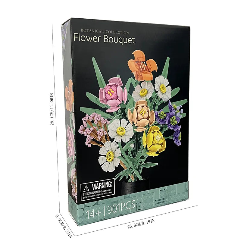 Flower Bouquet Building Block Set Vox Megastore