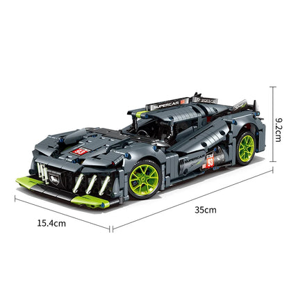 Hybrid Hypercar Building Block Set (1280 PCS) Vox Megastore