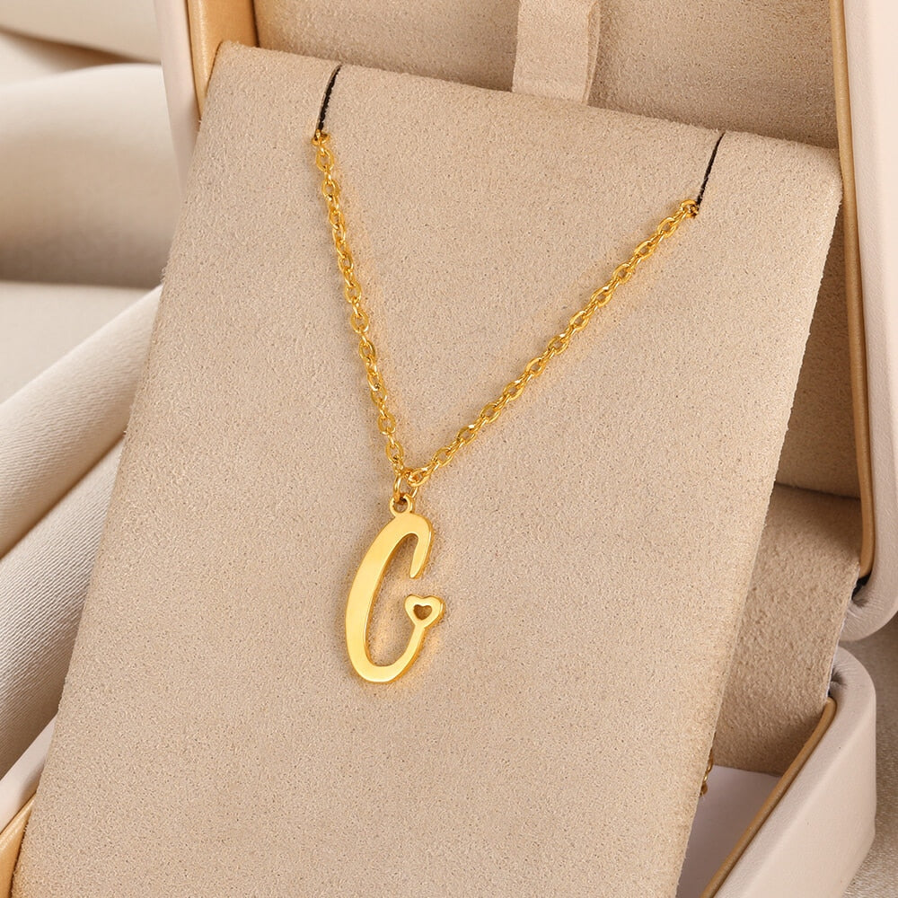 Lowercase G Initial Necklace – Bysdmjewels