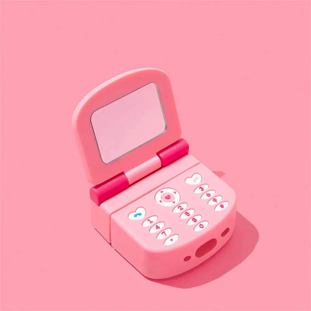 Kitty Flip Phone AirPods Case With Mirror - Vox Megastore  