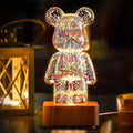 LED 3D Bear Firework Night Light Vox Megastore