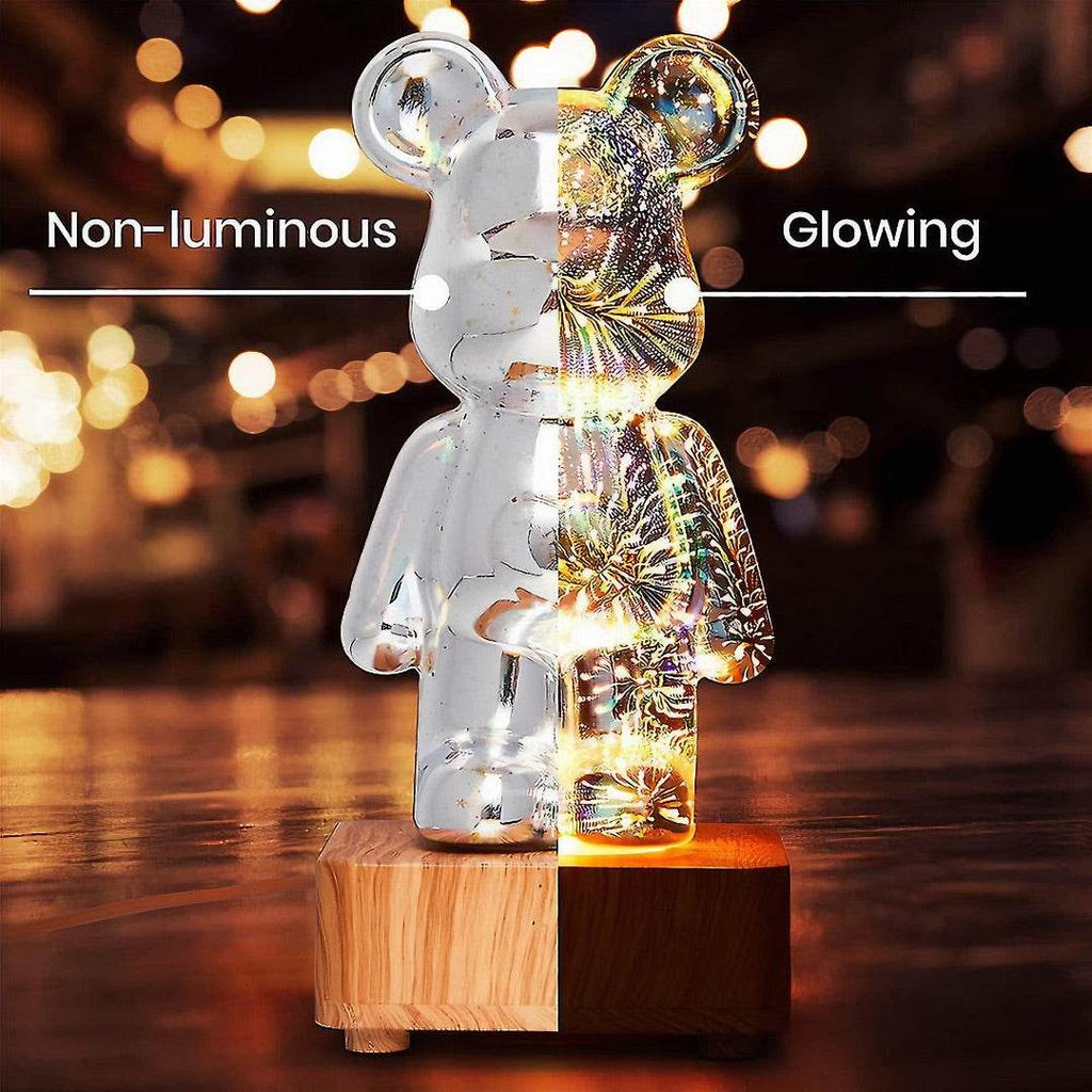 LED 3D Bear Firework Night Light Vox Megastore