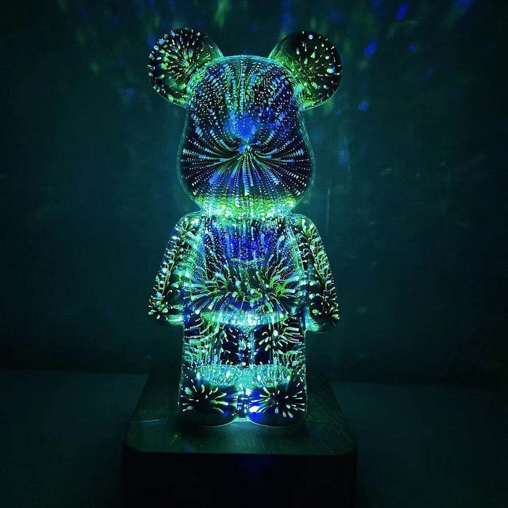 LED 3D Bear Firework Night Light Vox Megastore