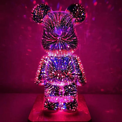 LED 3D Bear Firework Night Light Vox Megastore