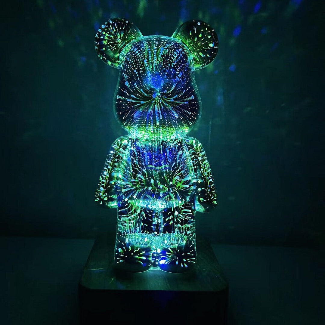 LED 3D Bear Firework Night Light Vox Megastore