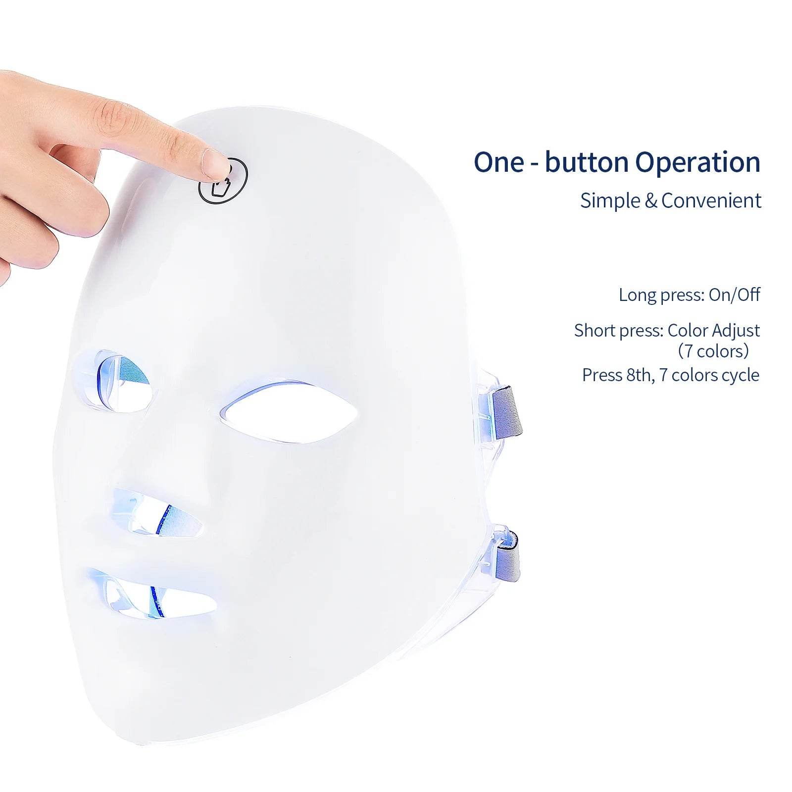 LED Face & Neck Phototherapy Mask - Vox Megastore  