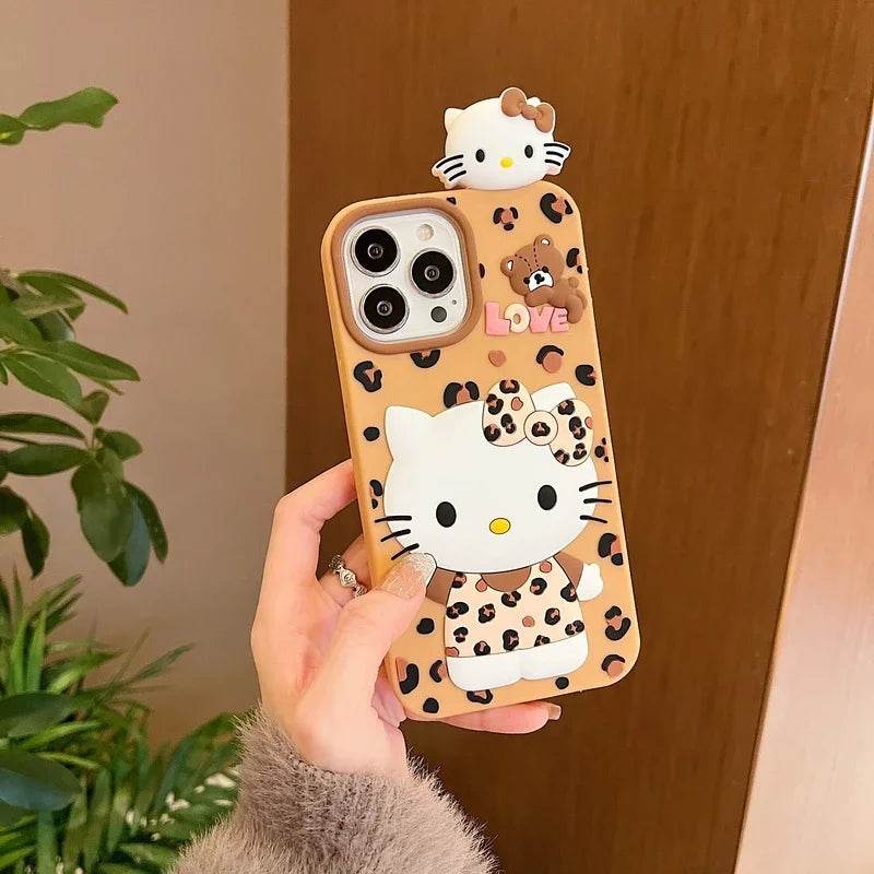 Leopard Pattern Kitty iPhone Case Vox Megastore