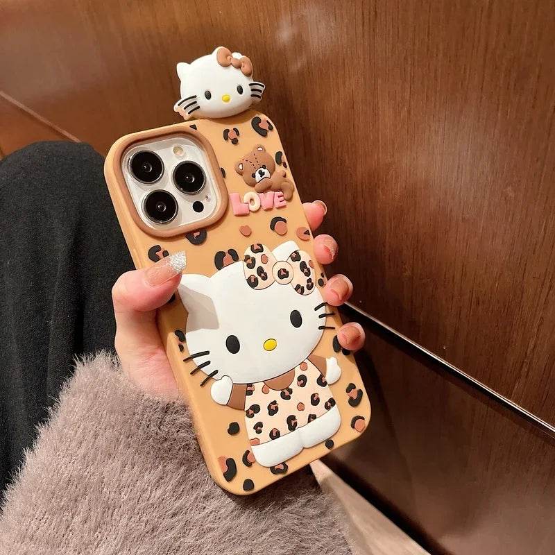 Leopard Pattern Kitty iPhone Case Vox Megastore