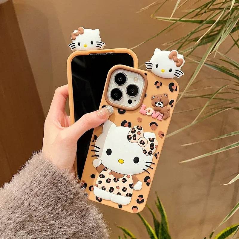 Leopard Pattern Kitty iPhone Case Vox Megastore