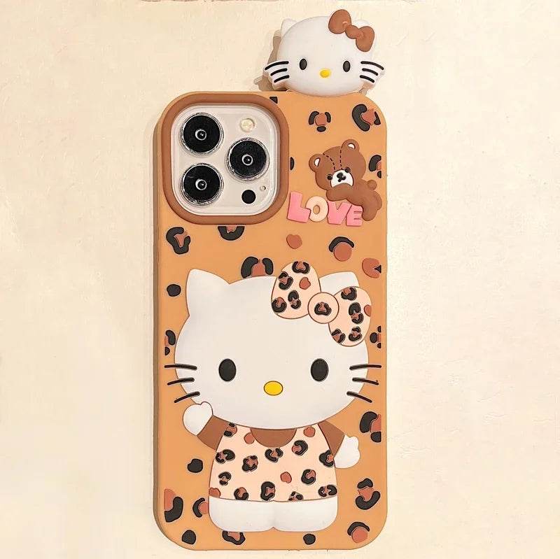 Leopard Pattern Kitty iPhone Case Vox Megastore
