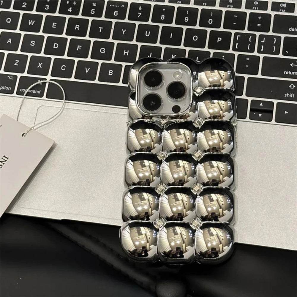 Luxury Stylish 3D Grid Bubble iPhone Case - Vox Megastore  