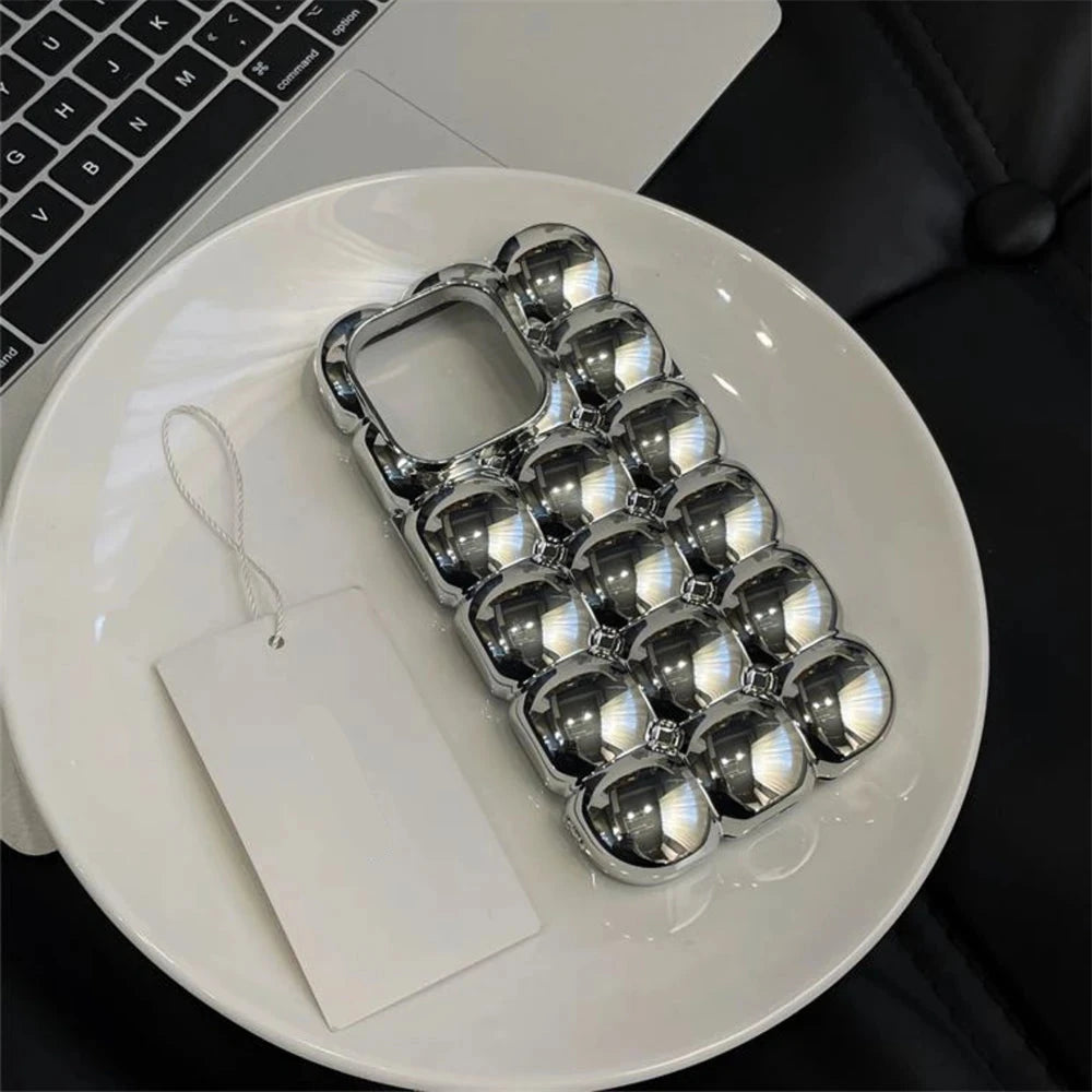 Luxury Stylish 3D Grid Bubble iPhone Case - Vox Megastore  