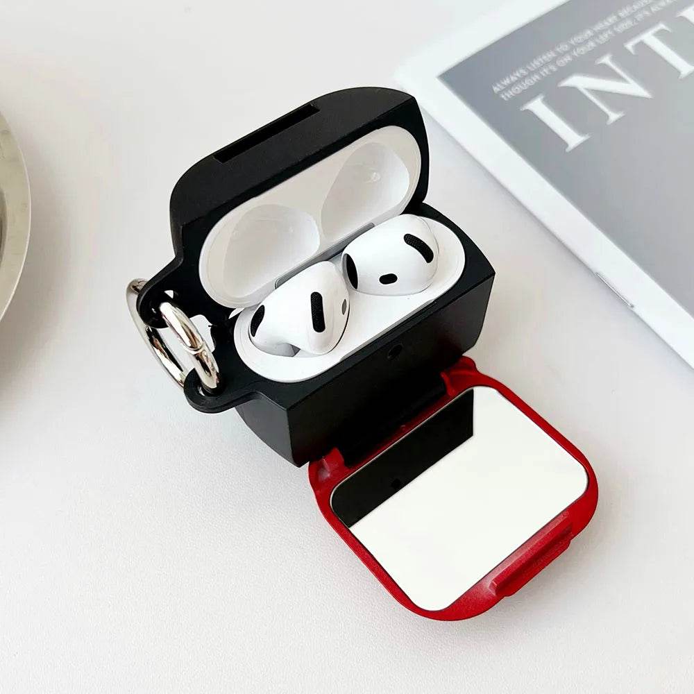 Makeup Mirror AirPods Case with Phone Stand Holder 💄 - Vox Megastore  