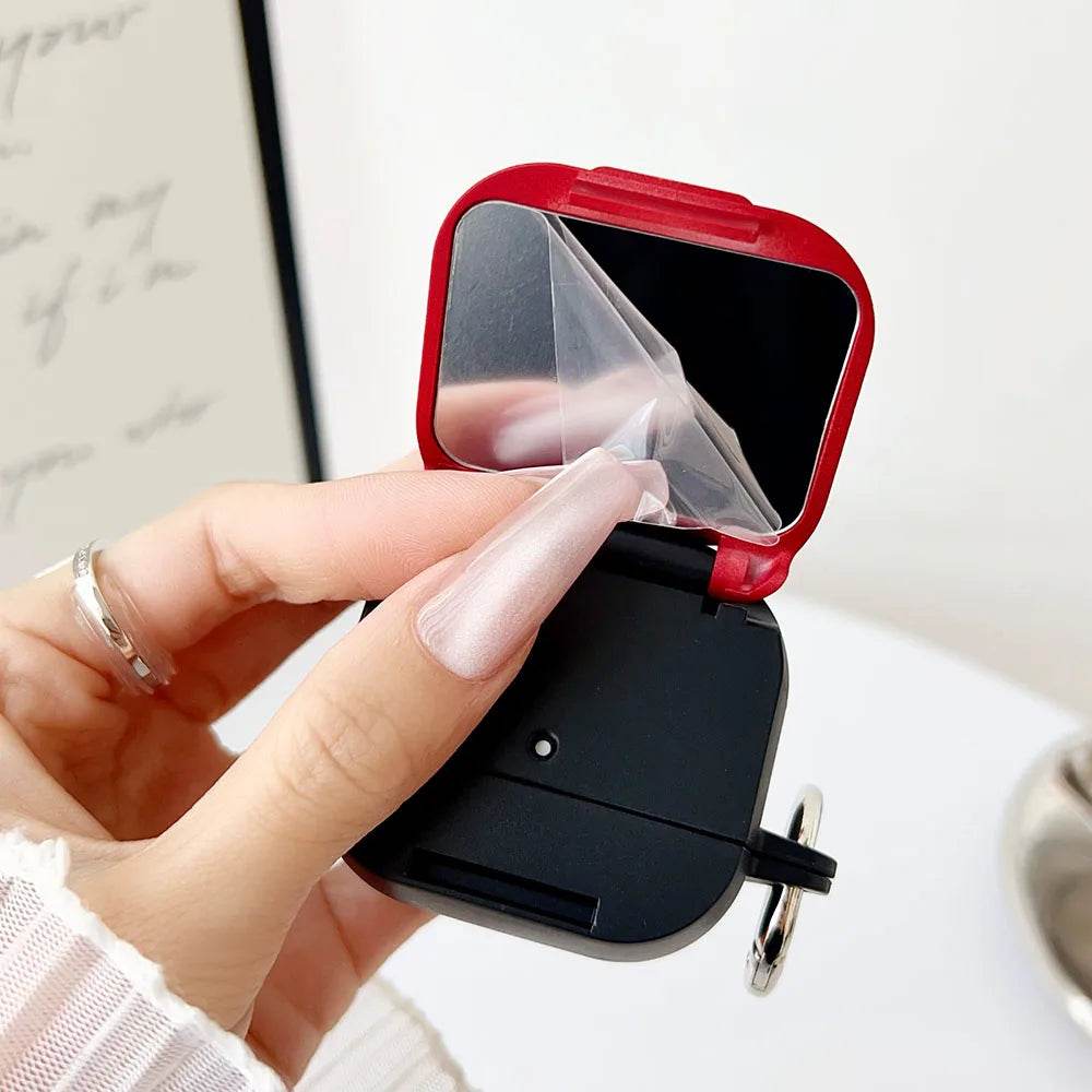 Makeup Mirror AirPods Case with Phone Stand Holder 💄 - Vox Megastore  