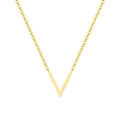 Minimal Chevron V Necklace Vox Megastore