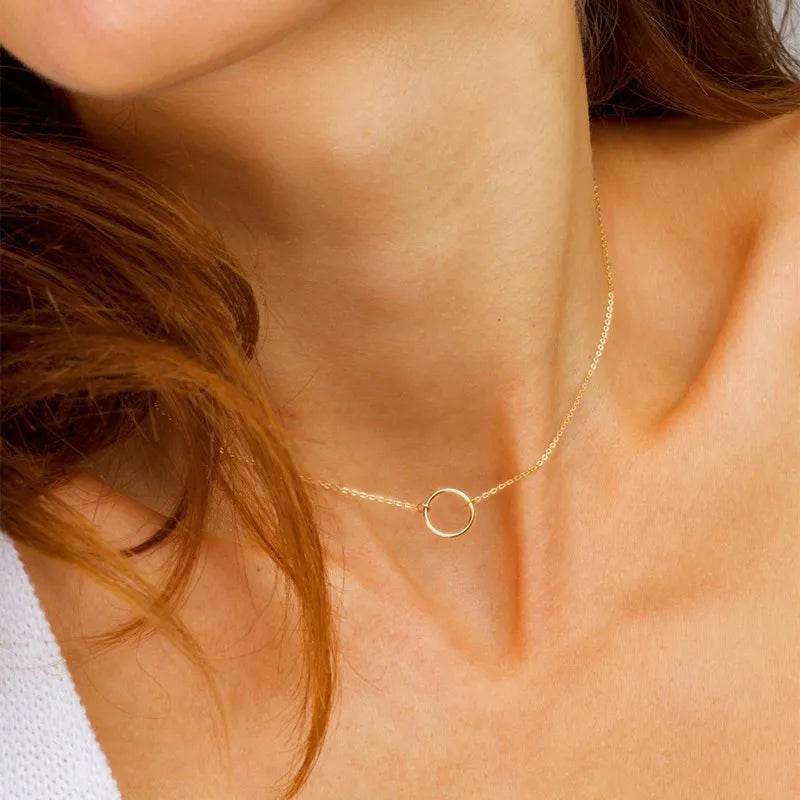 Minimalist Circle Necklace Vox Megastore