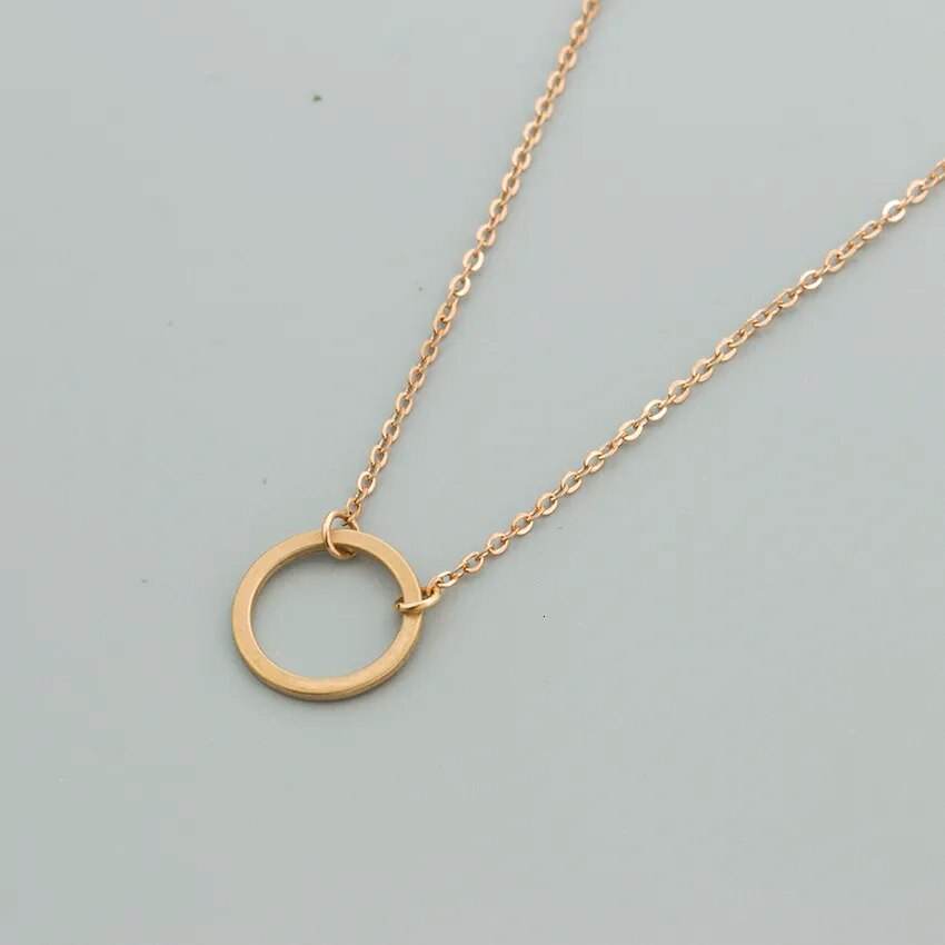 Minimalist Circle Necklace Vox Megastore