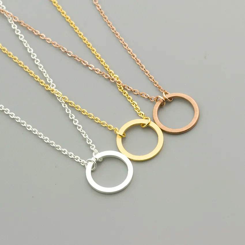 Minimalist Circle Necklace Vox Megastore