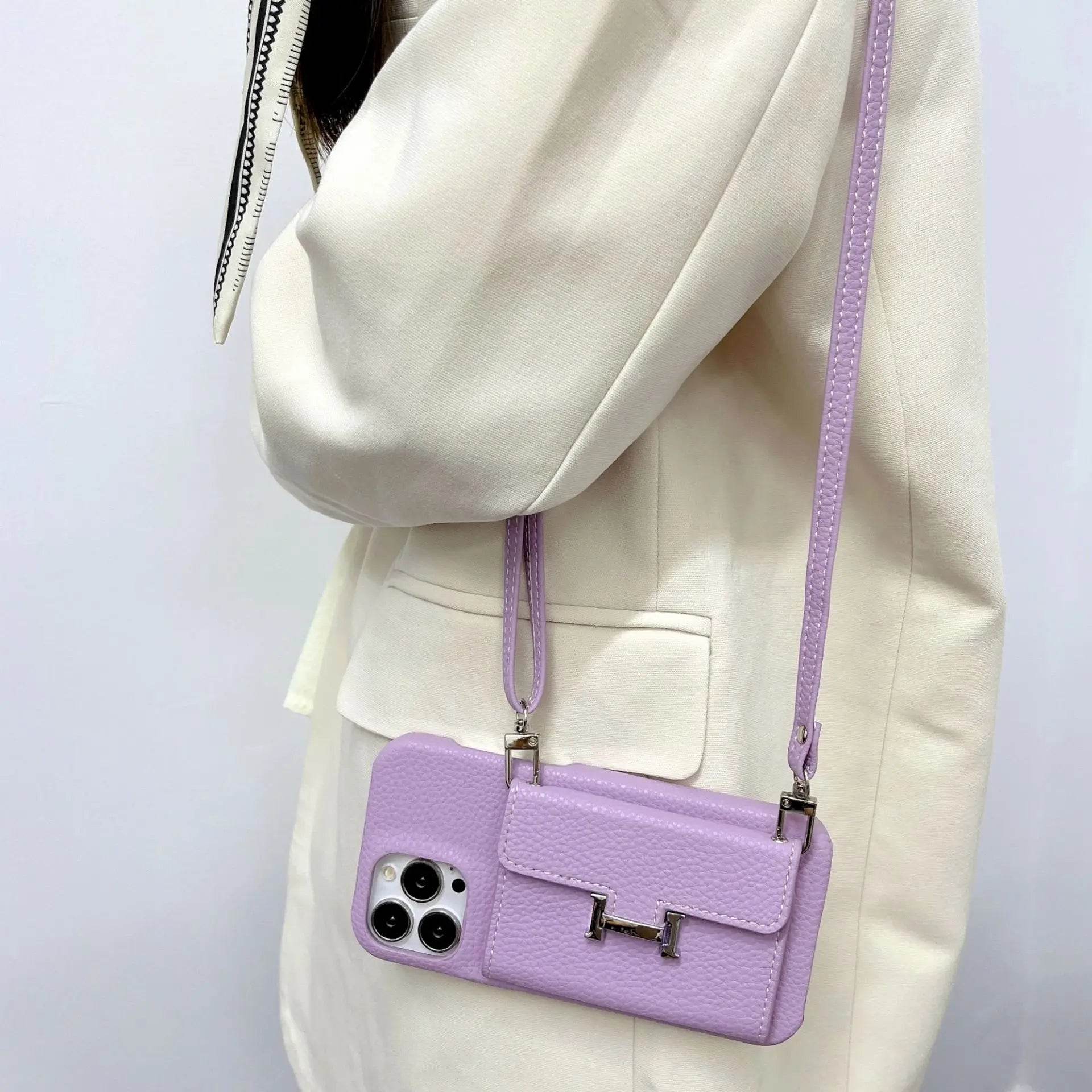 Pastel Crossbody H Wallet iPhone Case Vox Megastore