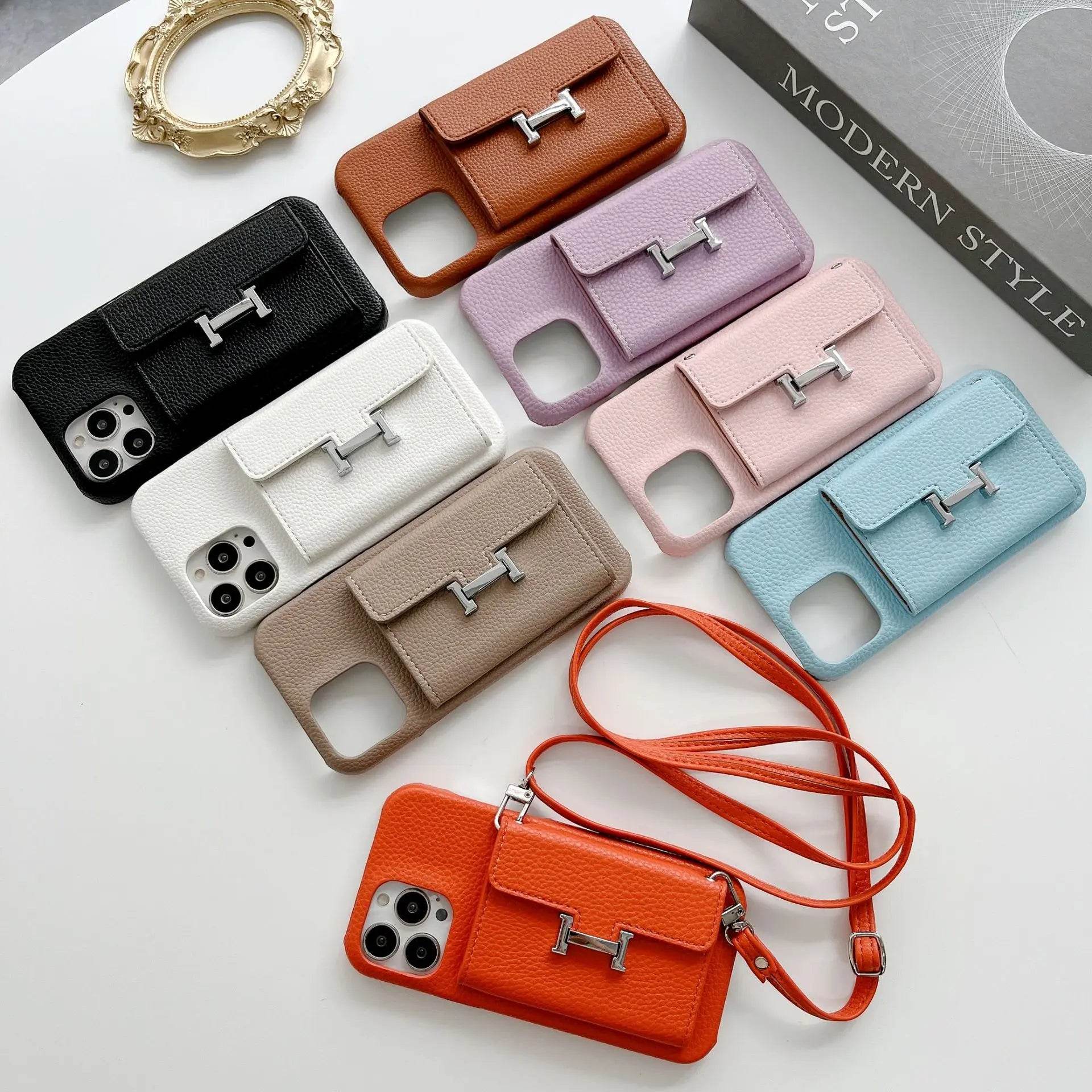 Pastel Crossbody H Wallet iPhone Case Vox Megastore